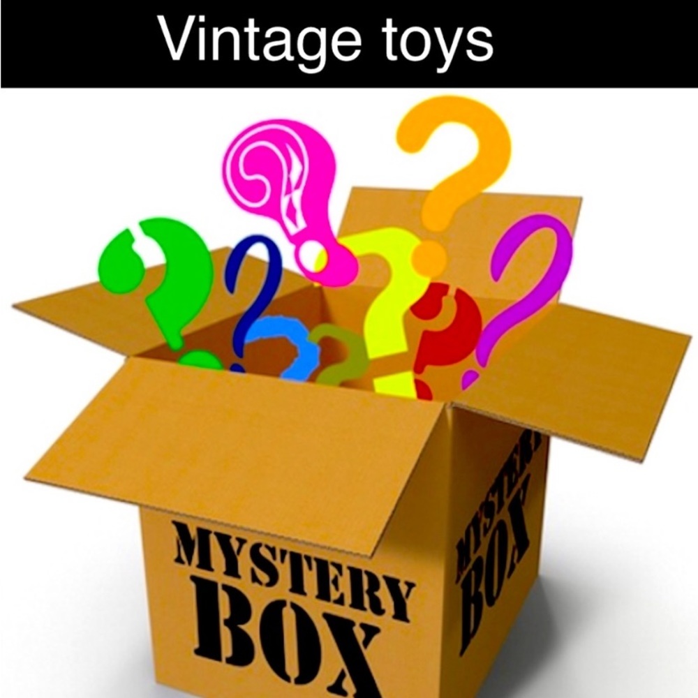 VINTAGE MYSTERY surprise 🎁 TOY BOX- 12 Random collectible Toys, some FULL SIZE